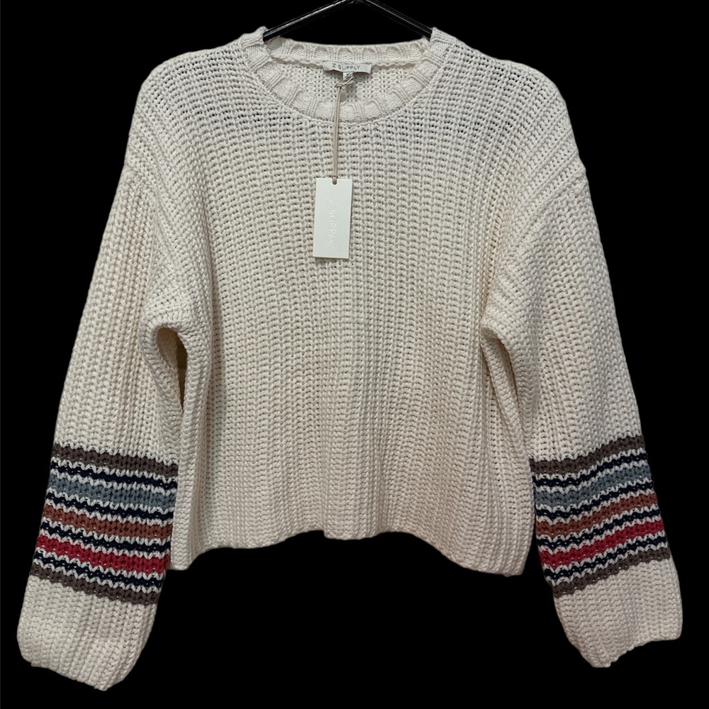 Z Supply cream sweater size XS